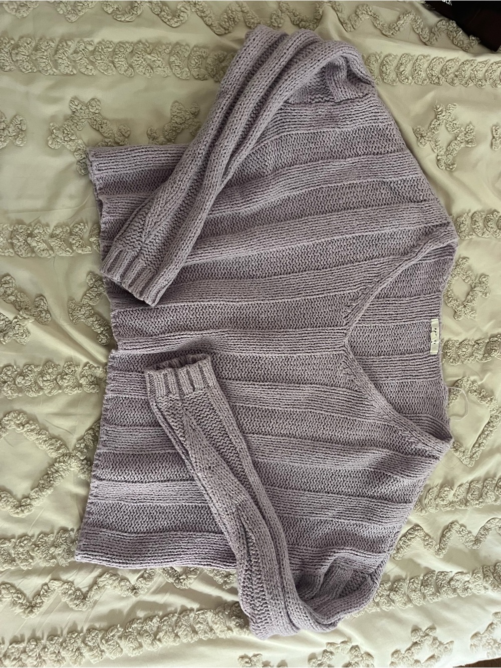PacSun Lavender Chunky Knit Sweater